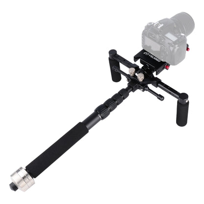 YELANGU S300 4 in 1 Multifunctional Rig + Dual Handheld Shoulder Rig + Monopod + Stabilizer for Cameras / SLR Cameras, Height Range: 63cm-170cm(Black) - free shipping - PMC Jewellery - Order now!