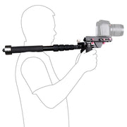YELANGU S300 4 in 1 Multifunctional Rig + Dual Handheld Shoulder Rig + Monopod + Stabilizer for Cameras / SLR Cameras, Height Range: 63cm-170cm(Black)