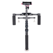 YELANGU S300 4 in 1 Multifunctional Rig + Dual Handheld Shoulder Rig + Monopod + Stabilizer for Cameras / SLR Cameras, Height Range: 63cm-170cm(Black)