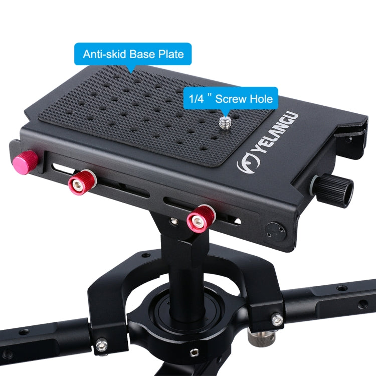 YELANGU S300 4 in 1 Multifunctional Rig + Dual Handheld Shoulder Rig + Monopod + Stabilizer for Cameras / SLR Cameras, Height Range: 63cm-170cm(Black)
