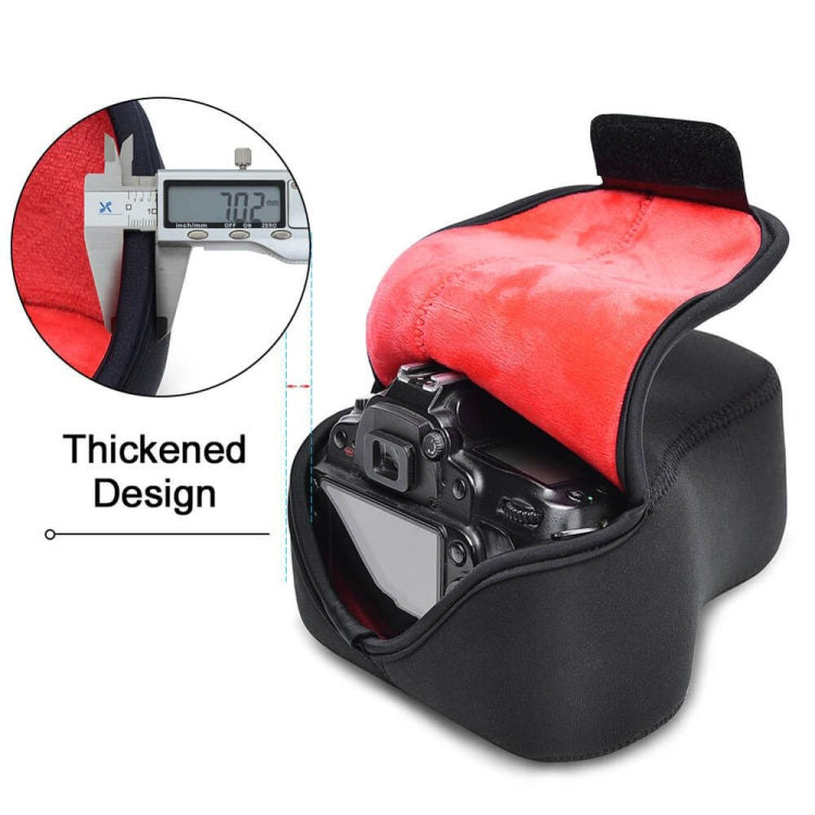 CADeN H6 Shockproof Waterproof Camera Liner Neoprene Bag Case, Size: 17 x 10.5 x 22cm (Black Red) - free shipping - PMC Jewellery - Order now!