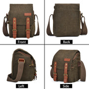 CADEN N1 Simple Retro Multifunctional Canvas Water-resistant Digital Camera Photography Bag (Coffee)