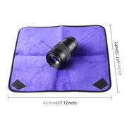 Hundred-folding Cloth Photography Camera SLR Liner Lens Bag Thickening Wrapped Cloth Plus Velvet, Size: 45x45cm (Purple)