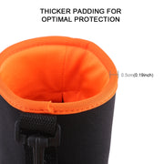 4 in 1 SLR Camera Lens Bag Micro Single Lens Bag Lens Inner Bile Bag Water-resistant Protective Case Plus Velvet Thickening (Orange)