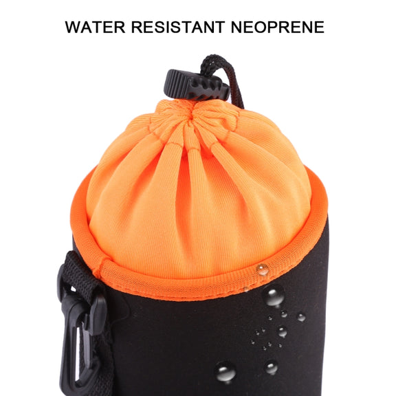 4 in 1 SLR Camera Lens Bag Micro Single Lens Bag Lens Inner Bile Bag Water-resistant Protective Case Plus Velvet Thickening (Orange)