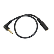 5 PCS 13cm Elbow 3.5mm Audio Male to Female PC Camera Microphone Adapter Cable(Black)