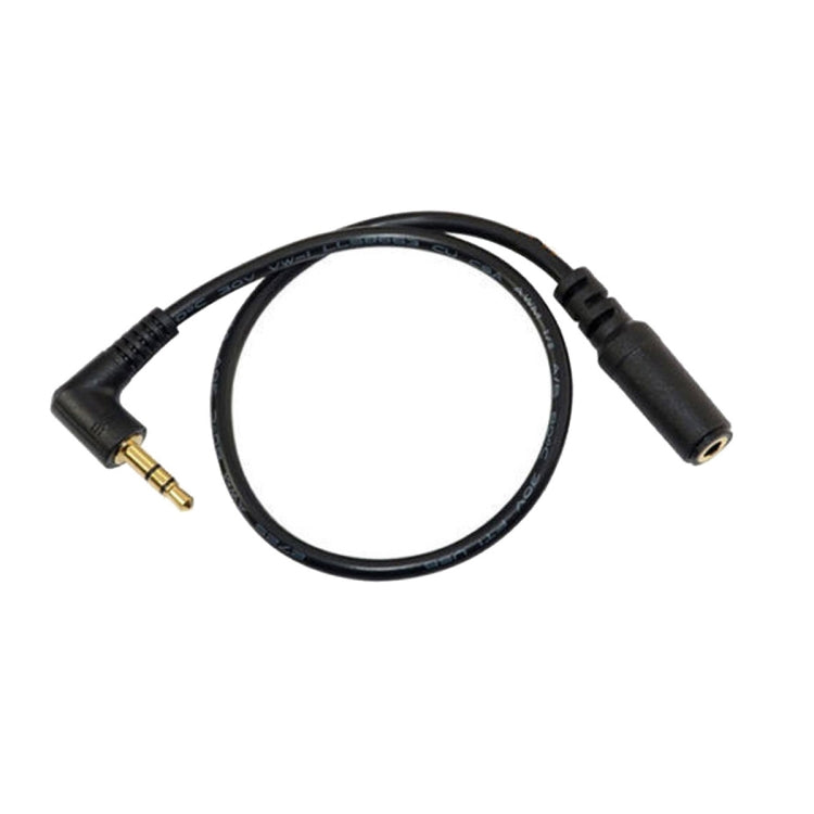 5 PCS 13cm Elbow 3.5mm Audio Male to Female PC Camera Microphone Adapter Cable(Black)