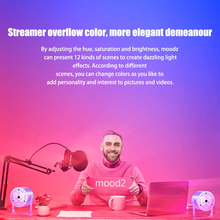 LUXCEO Mood2 RGB Atmosphere Fill Light Desktop Rhythm Pickup Lamp with Remote Control (EU Plug) - free shipping - PMC TechLife - Order now!