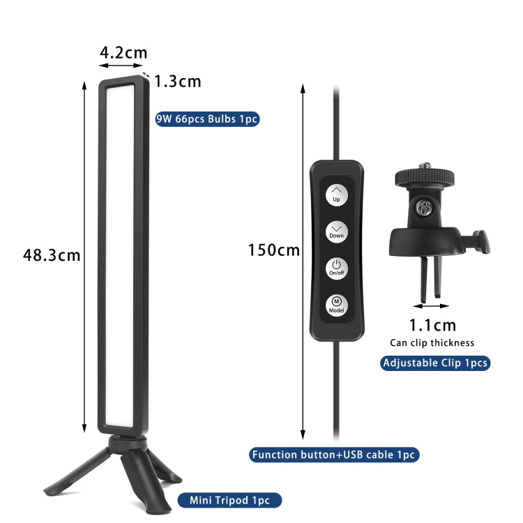 LUXCeO WS66 USB LED Live Video Light 2500K-9000K Bi-color Laptop Conference Fill Light - free shipping - PMC Jewellery - Order now!