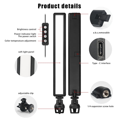 LUXCeO WS66 USB LED Live Video Light 2500K-9000K Bi-color Laptop Conference Fill Light - free shipping - PMC Jewellery - Order now!