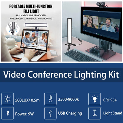 LUXCeO WS66 USB LED Live Video Light 2500K-9000K Bi-color Laptop Conference Fill Light - free shipping - PMC Jewellery - Order now!