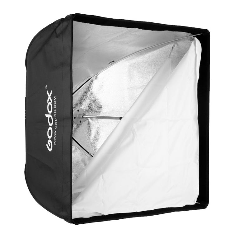 Godox 60 x 60cm Rectangle Softbox Photo Studio Bowens Mount Diffuser for Speedlite (Black) - free shipping - PMC Jewellery - Order now!