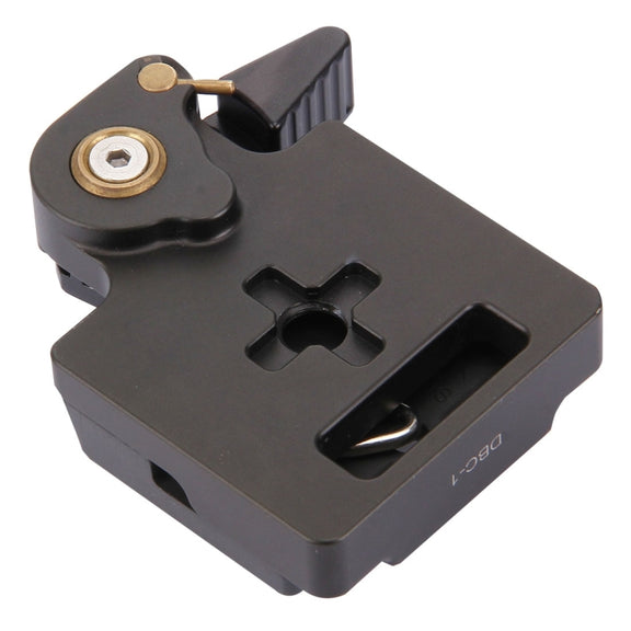 Fittest DBC-1 Aluminium Alloy Quick Release Clamp Adapter with 200PL-14 Quick Release Plate for Camera Tripod