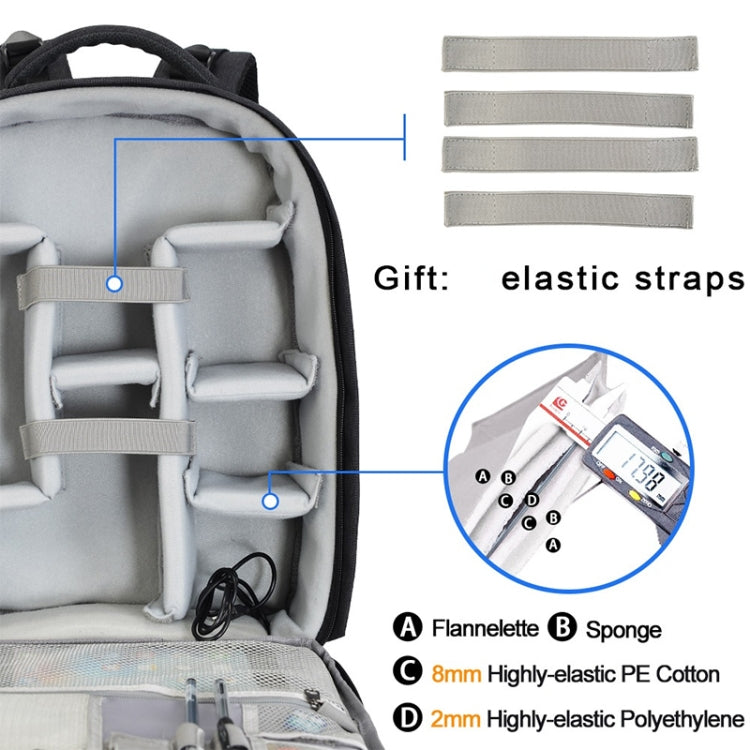 CADeN Multifunctional Shoulder SLR Camera Lens Bag Photography Backpack (Black) - free shipping - PMC TechLife - Order now!