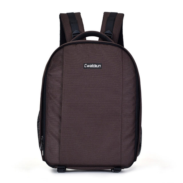 CADeN Multifunctional Shoulder SLR Camera Lens Bag Photography Backpack (Coffee)