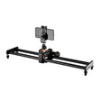 YELANGU L60E 60cm Slide Rail Track + L4 3-Wheel Video Dolly with Phone Clamp & Ballhead - free shipping - PMC TechLife - Order now!
