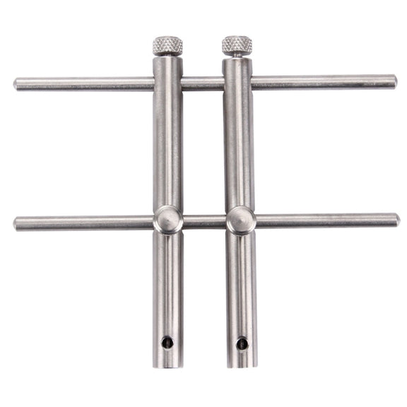 LRT-03 Professional DSLR Camera Lens Stainless Steel Spanner Wrench Open Repair Tool Kit with 3 Pairs of Spare Head