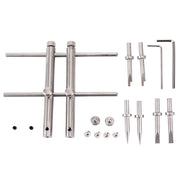 LRT-03 Professional DSLR Camera Lens Stainless Steel Spanner Wrench Open Repair Tool Kit with 3 Pairs of Spare Head