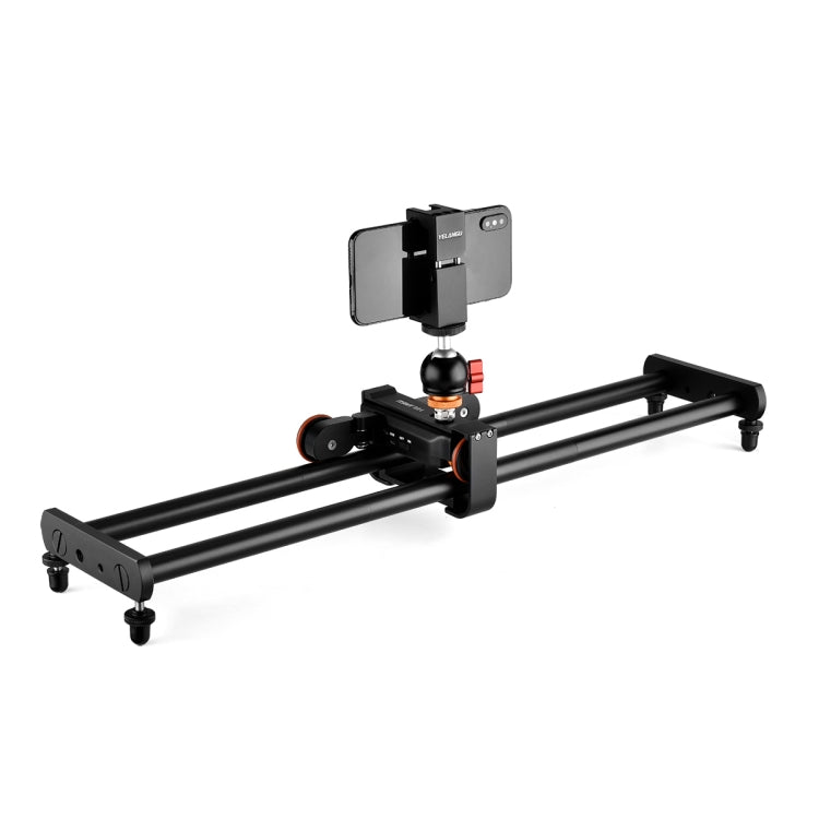 YELANGU L60E 60cm Slide Rail Track + L4 3-Wheel Video Dolly with Phone Clamp & Ballhead - free shipping - PMC TechLife - Order now!