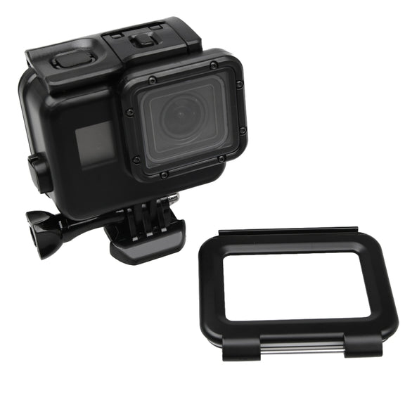2 in 1 for GoPro HERO5 Touch Screen Back Cover + 45m Water-resistant Housing Protective Case(No Need to Disassemble Lens When Installed) with Buckle Basic Mount & Lead Screw(Black)