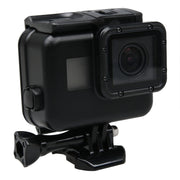 2 in 1 for GoPro HERO6 /5 Touch Screen Back Cover + 45m Water-resistant Housing Protective Case(Need to Disassemble Lens When Installed) with Buckle Basic Mount & Lead Screw(Black)