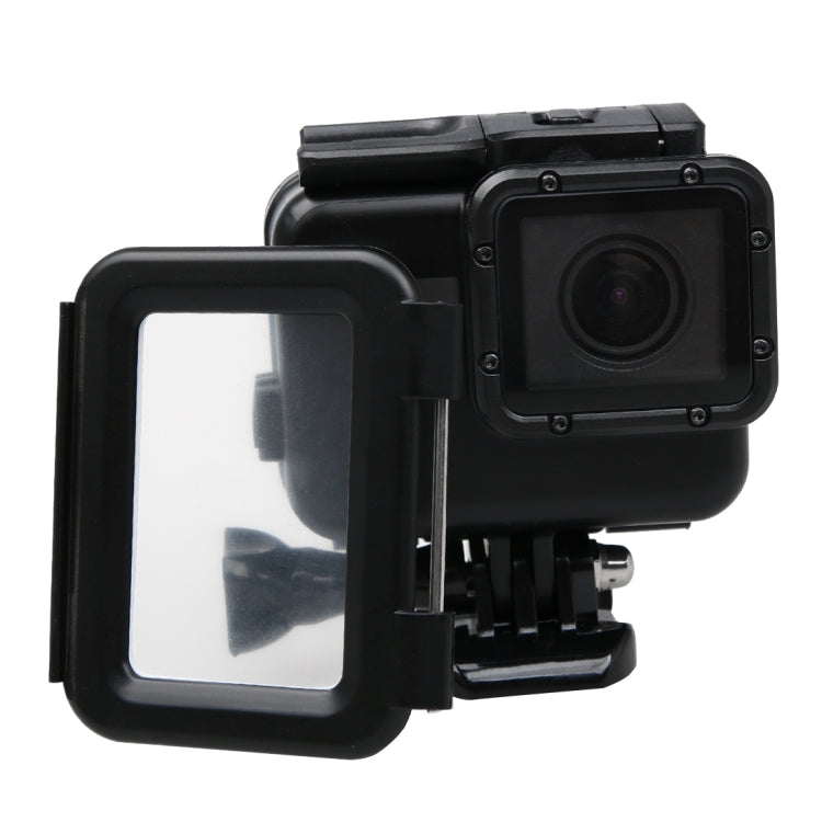 2 in 1 for GoPro HERO6 /5 Touch Screen Back Cover + 45m Waterproof Housing Protective Case(Need to Disassemble Lens When Installed) with Buckle Basic Mount & Lead Screw(Black) - Waterproof Cases by PMC TechLife | Online Shopping South Africa | PMC TechLife | Buy Now Pay Later Mobicred