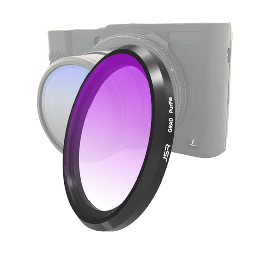 JSR Gradient Colored Lens Filter for Panasonic LUMIX LX10(Gradient Purple) - free shipping - PMC Jewellery - Order now!