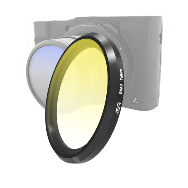 JSR Gradient Colored Lens Filter for Panasonic LUMIX LX10(Gradient Yellow)