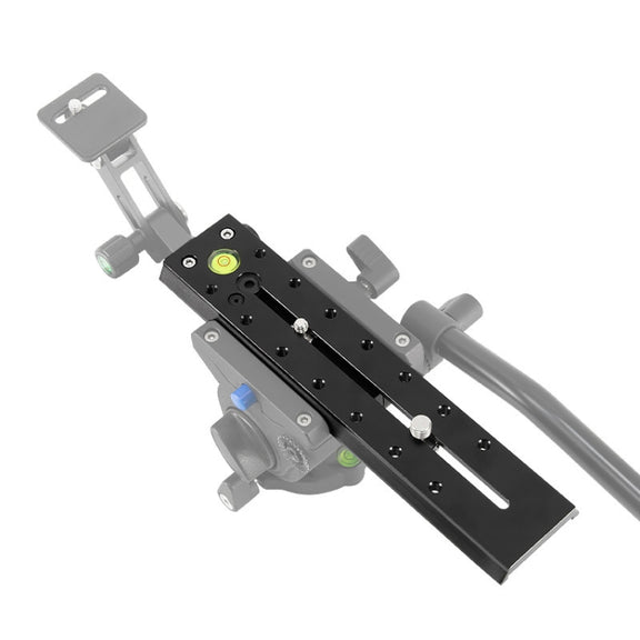 BEXIN VR-220L 220mm Length Aluminum Alloy Extended Quick Release Plate for Manfrotto / Sachtler (Black)