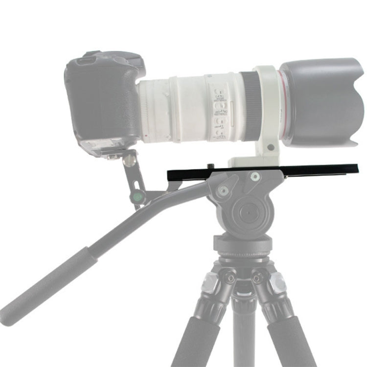 BEXIN B380-50 380mm Length Aluminum Alloy Extended Quick Release Plate for Manfrotto / Sachtler (Black)