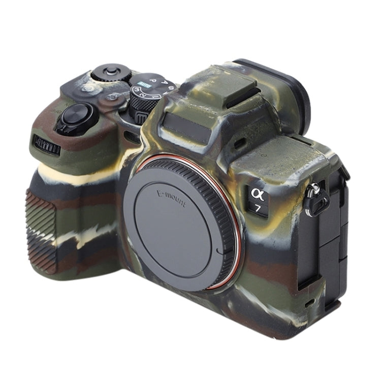 Soft Silicone Protective Case for Sony A7 IV (Camouflage) - Protective Case by PMC TechLife | Online Shopping South Africa | PMC TechLife