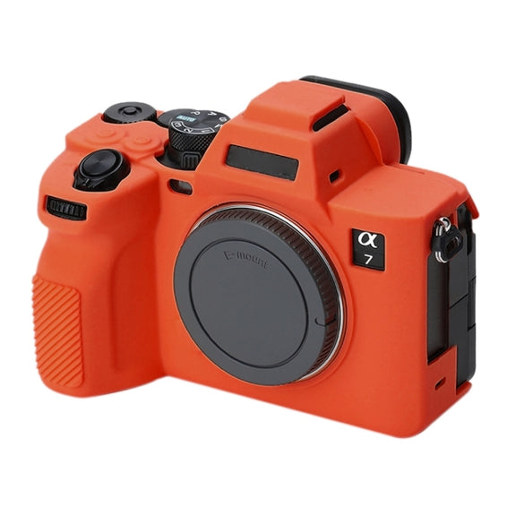 Soft Silicone Protective Case for Sony A7 IV (Orange)
