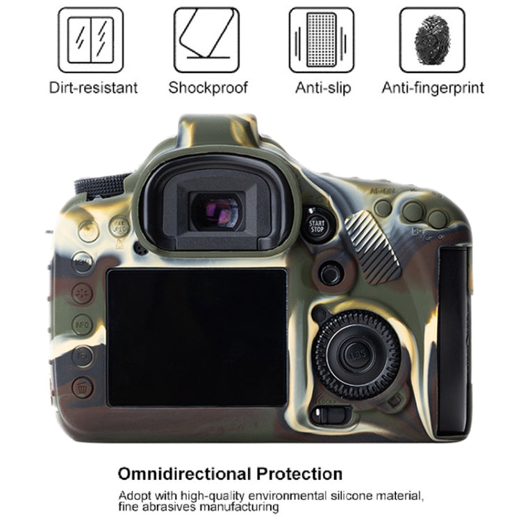Soft Silicone Protective Case for Canon EOS 7D (Camouflage)