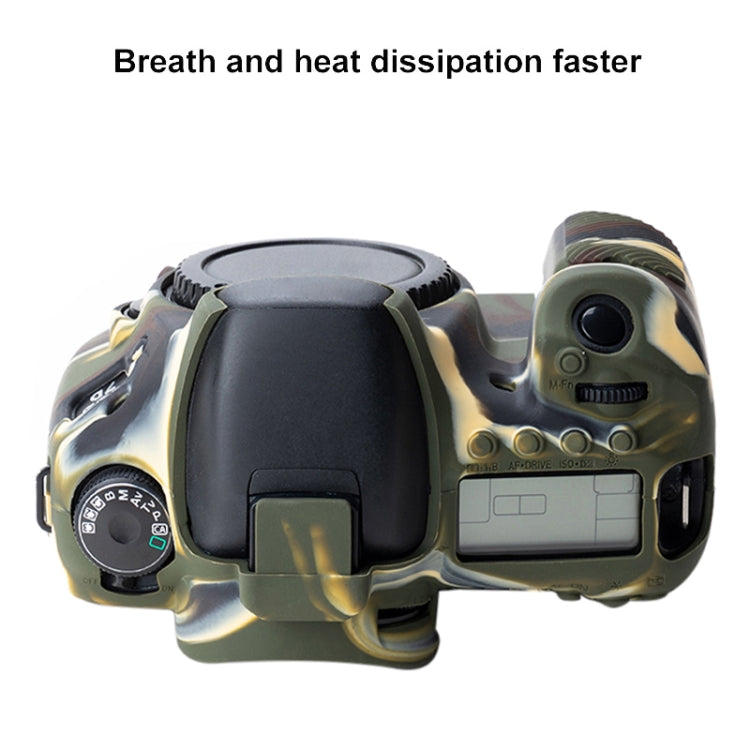 Soft Silicone Protective Case for Canon EOS 7D (Camouflage)