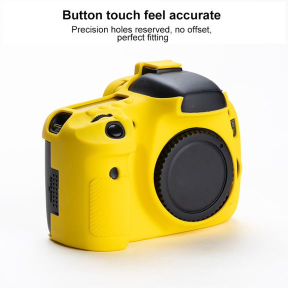 Soft Silicone Protective Case for Canon EOS 7D (Yellow)