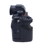 1/4 inch Thread PU Leather Camera Half Case Base for Sony A7 IV (Black)