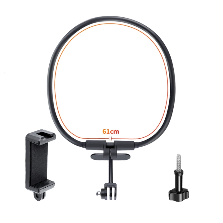 Hands Free Lazy Wearable Neck Camera Phone Holder with Phone Clamp, Extended Version(Black) - Holder by PMC TechLife | Online Shopping South Africa | PMC TechLife | Buy Now Pay Later Mobicred