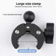 360 Rotation Adjustable Action Camera Bike Motorcycle Handlebar Holder(Black)