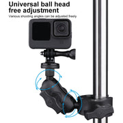 360 Rotation Adjustable Action Camera Bike Motorcycle Handlebar Holder(Black)