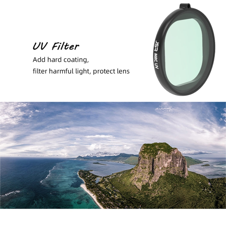 JSR Round Housing 4 in 1 UV+CPL+ND4+ND8 Lens Filter for GoPro HERO8 Black