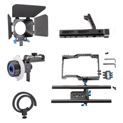 YELANGU YLG1105A Handle Video Camera Cage Stabilizer Kit with Matte Box & Follow Focus for Panasonic Lumix DMC-GH4 & G7 / Sony A7 & A7S & A7R & A7RII & A7SII - free shipping - PMC Jewellery - Order now!