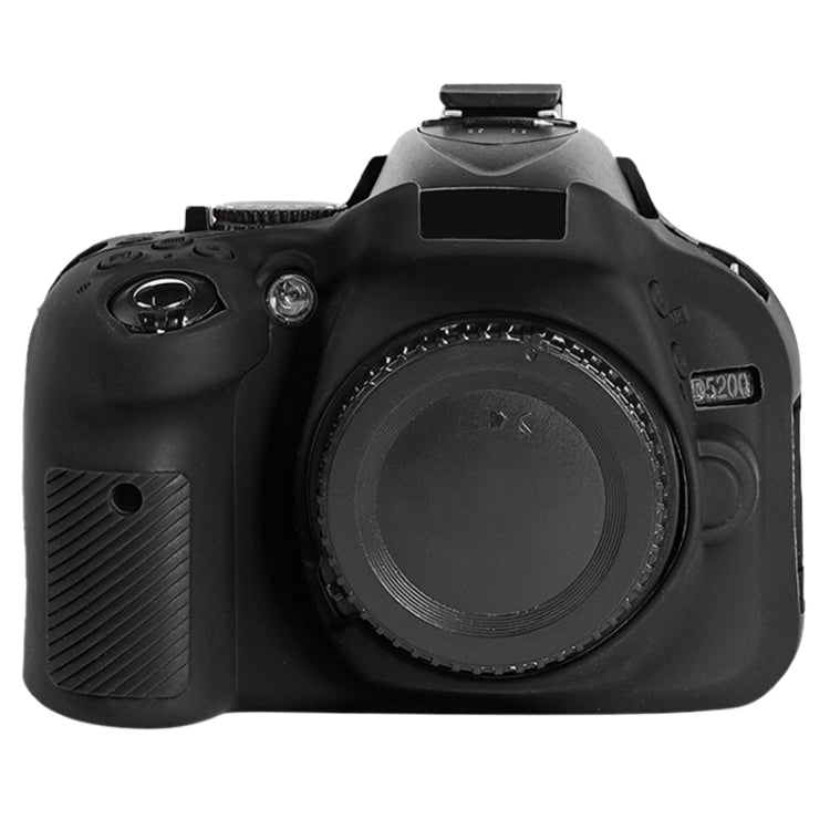 Soft Silicone Protective Case for Nikon D5200 (Black) - Protective Case by PMC TechLife | Online Shopping South Africa | PMC TechLife | Buy Now Pay Later Mobicred