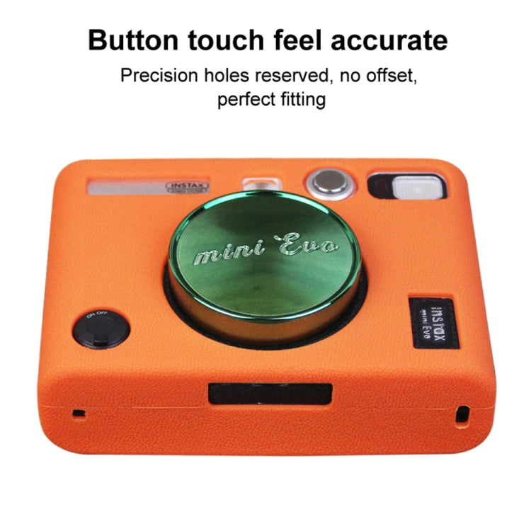 Soft Silicone Protective Case for FUJIFILM instax mini Evo (Orange) - Protective Case by PMC TechLife | Online Shopping South Africa | PMC TechLife | Buy Now Pay Later Mobicred