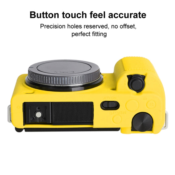 For Sony ZV-E10 Soft Silicone Protective Case (Yellow)