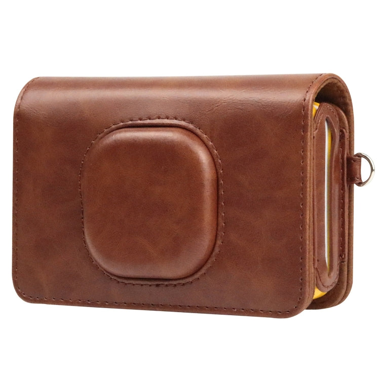 For Kodak Mini Shot2 C210 instax Full Body Camera PU Leather Case Bag with Strap(Brown) - free shipping - PMC TechLife - Order now!