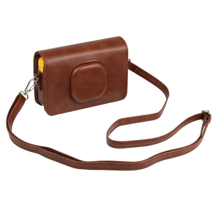 For Kodak Mini Shot2 C210 instax Full Body Camera PU Leather Case Bag with Strap(Brown) - free shipping - PMC TechLife - Order now!
