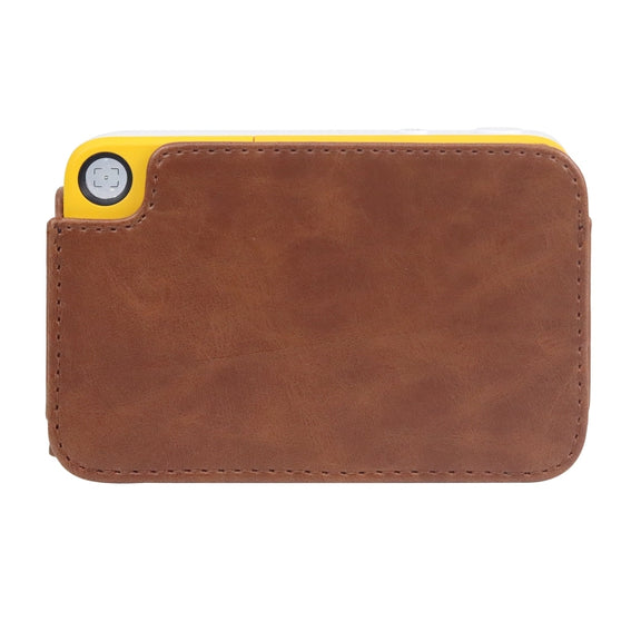 For Kodak PRINTOMATIC Full Body Camera PU Leather Case Bag with Strap (Brown)
