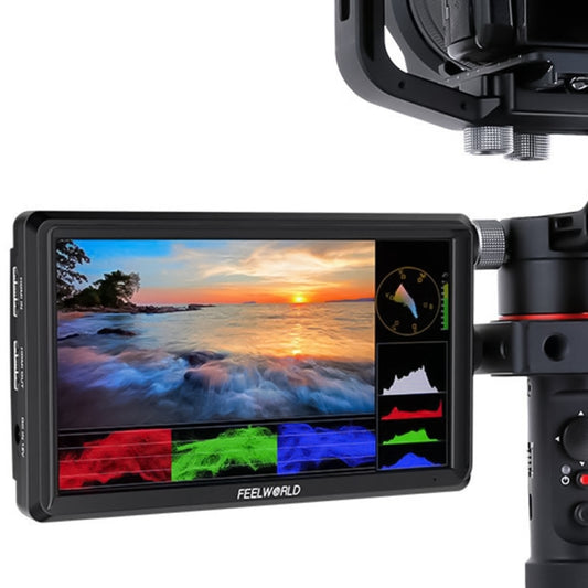FEELWORLD FW568 V3 6 inch 3D LUT DSLR Camera Field Monitor, IPS Full HD 1920 x 1152,  Support HDMI Input Output Tilt Arm - free shipping - PMC Jewellery - Order now!