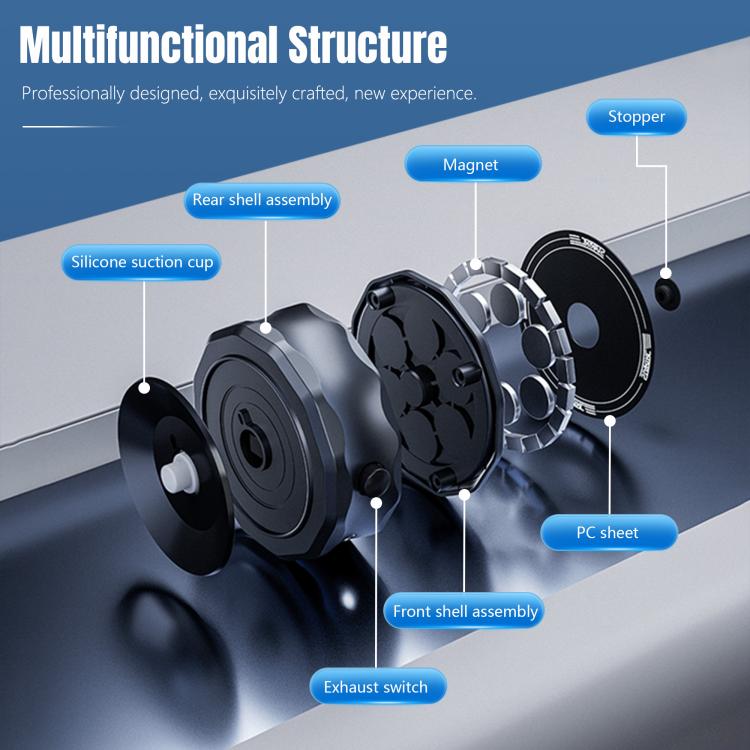 STARTRC Universal Electric Magnetic Suction Cup Mount (Black) - free shipping - PMC TechLife - Order now!