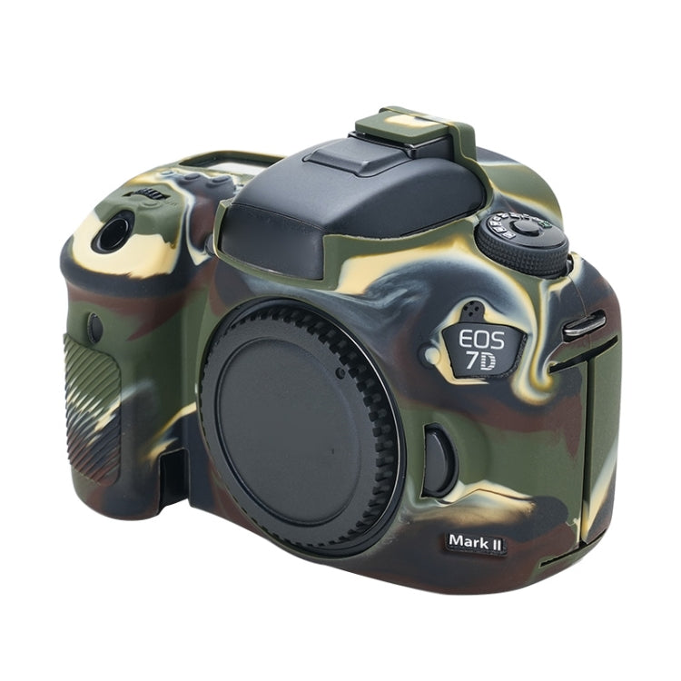 For Canon EOS 7D Mark II Soft Silicone Protective Case (Camouflage) - Protective Case by PMC TechLife | Online Shopping South Africa | PMC TechLife | Buy Now Pay Later Mobicred